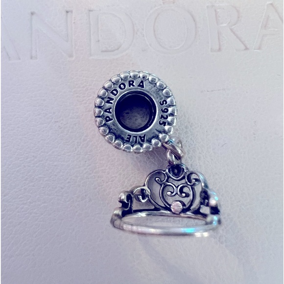 Authentic Disney Pandora Cinderella Tiara Dangle Charm - Picture 1 of 5